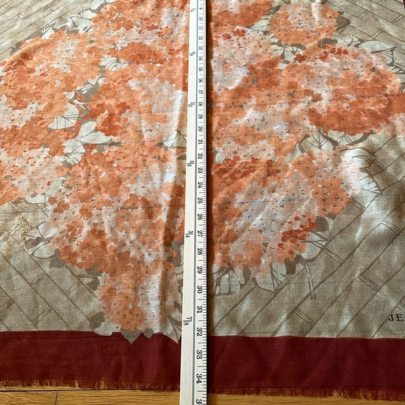 Jean Patou Paris Scarf Vintage Fall Colors Scarf - Picture 4 of 6